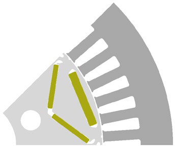 Nd-Fe-B magnets used (Basis of comparison)