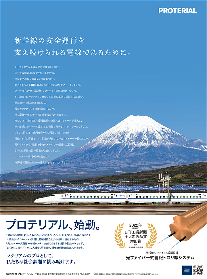 日刊工業新聞 2023年1月25日10頁掲載　全15段広告